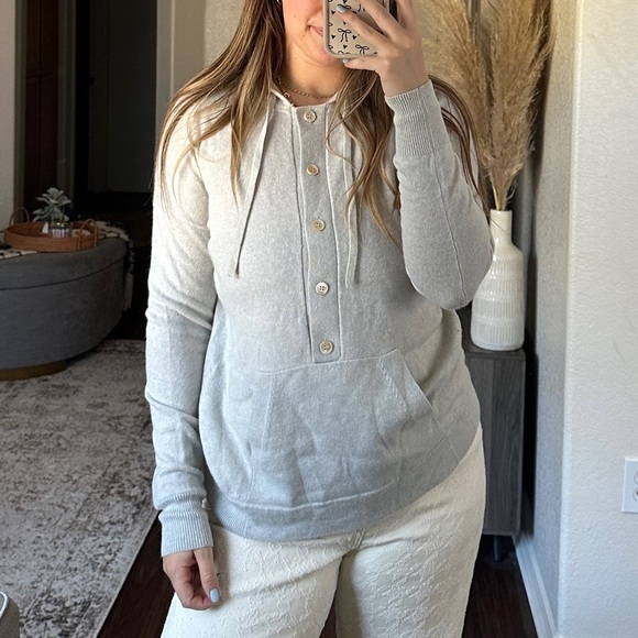 Jcrew 100% cashmere hooded sweater - size S - Picture 8 of 9